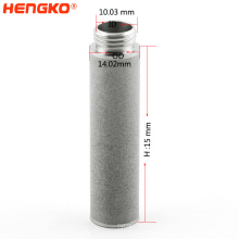 HENGKO High Quality  SS Porous Sintered Metal Stainless Steel Hepa Filter Sintered Metal Cartridge  Used for  Filtration System